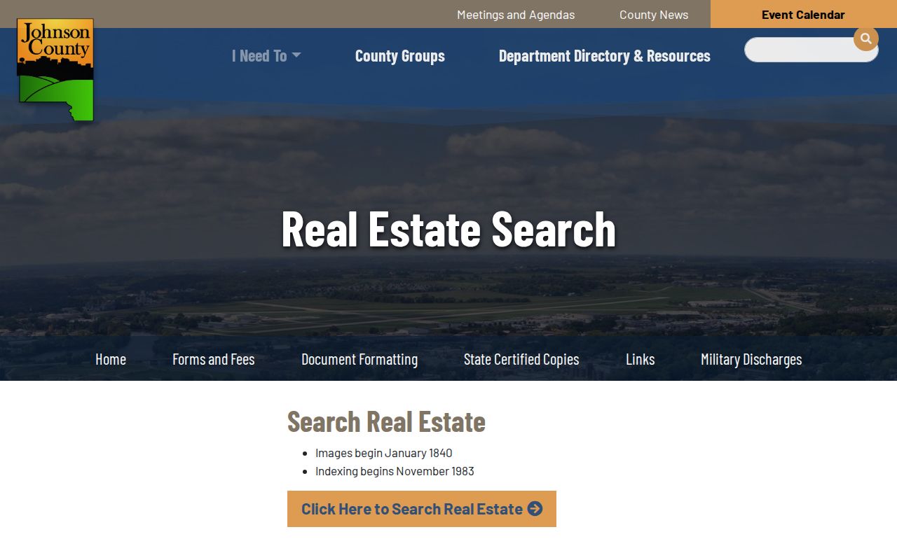 Johnson County Recorder deed search guidance for Iowa City addresses